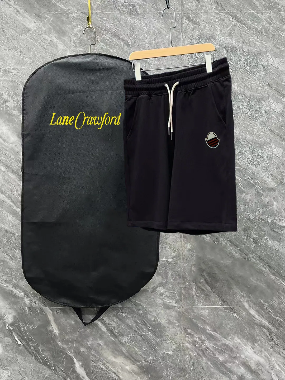 ✨MONCLER Logo Factory 360g Black White ：Black Gray Size S-XL